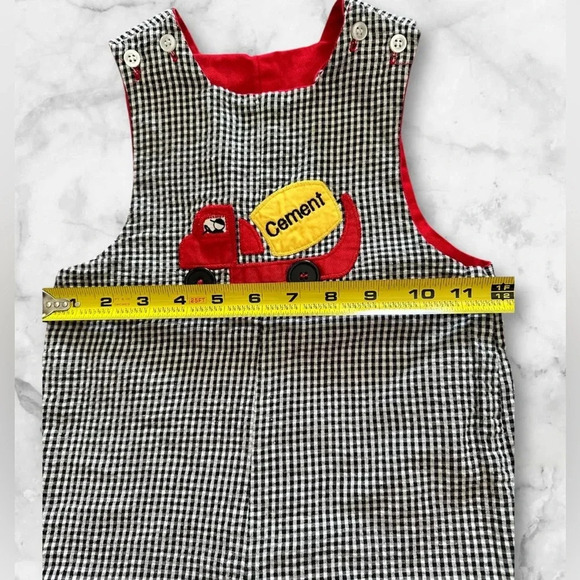Bailey Boys Reversible Golf and Cement Truck Romper 18 months - Picture 2 of 8